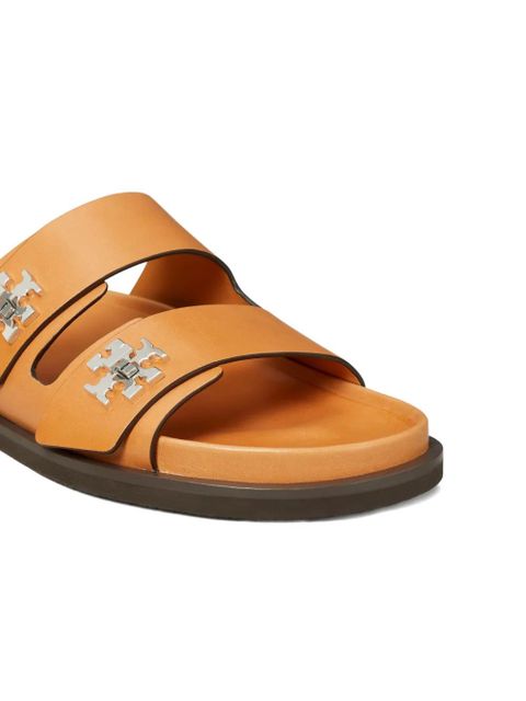 Tory Burch slip-on embellished sandals - Brown