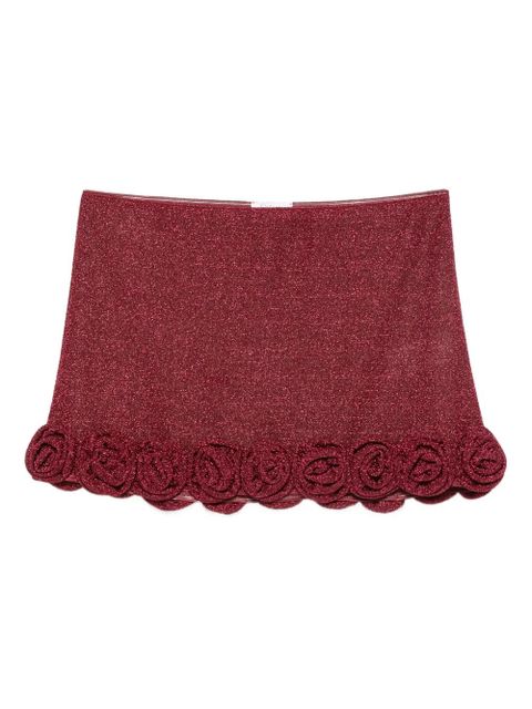 Oséree Lumière Rose mini skirt - Red - zdjęcie produktu nr 1