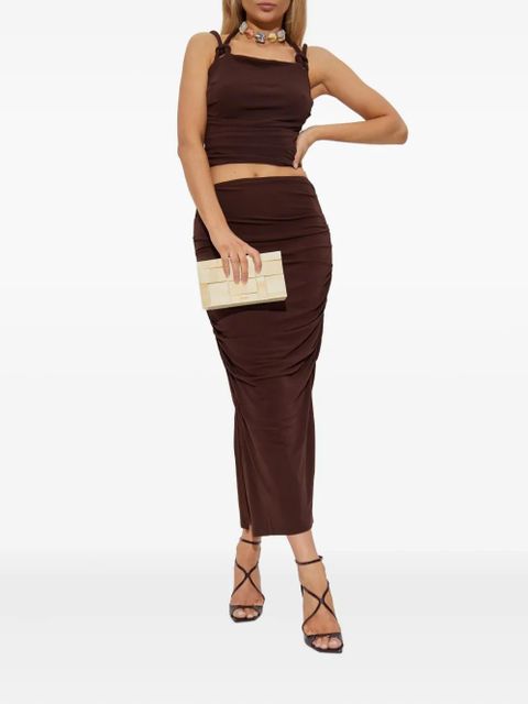 Cult Gaia Dany midi skirt - Brown - zdjęcie produktu nr 2
