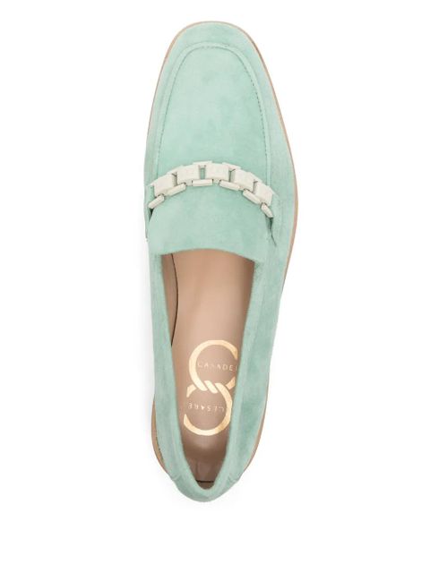 Casadei suede loafers - Green - zdjęcie produktu nr 2