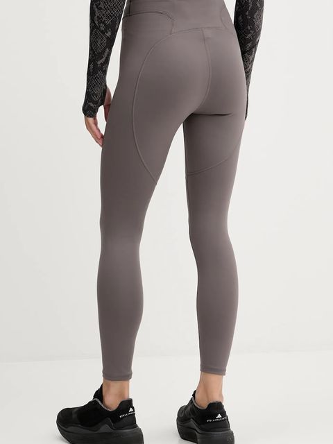 adidas by Stella McCartney legginsy treningowe TruePurpose damskie kolor brązowy gładkie JM1400 - zdjęcie produktu nr 2