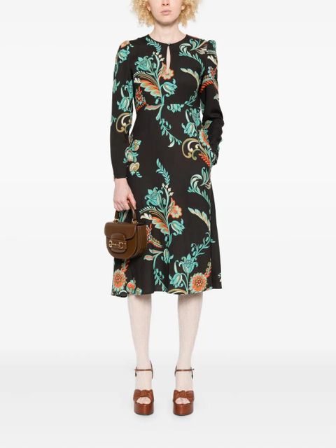 ETRO floral-print long-sleeve dress - Black - zdjęcie produktu nr 2