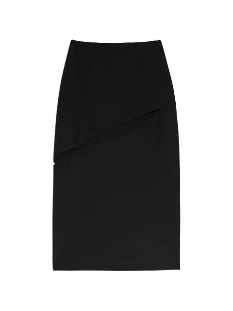 Jil Sander cut-out midi skirt - Black - zdjęcie produktu nr 1