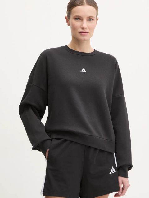 adidas bluza Essentials damska kolor czarny gładka JC5932