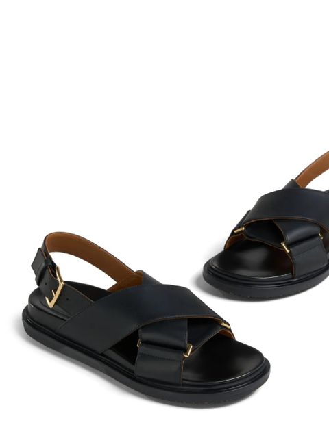 Marni Fussbet leather sandals - Black
