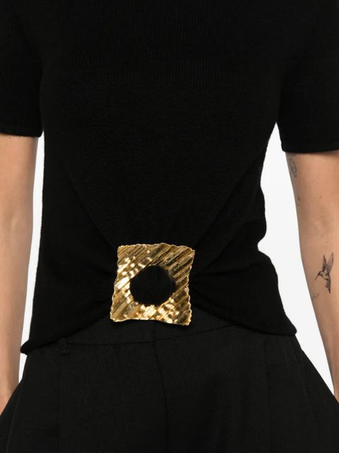 Cult Gaia square-detail top - Black - zdjęcie produktu nr 2