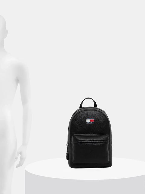 Tommy Jeans plecak damski kolor czarny mały gładki AW0AW17823