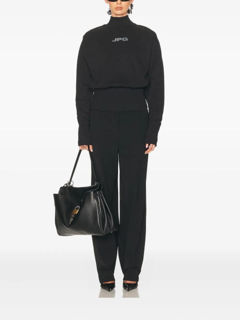 Jean Paul Gaultier mock-neck long-sleeve sweatshirt - Black - zdjęcie produktu nr 2