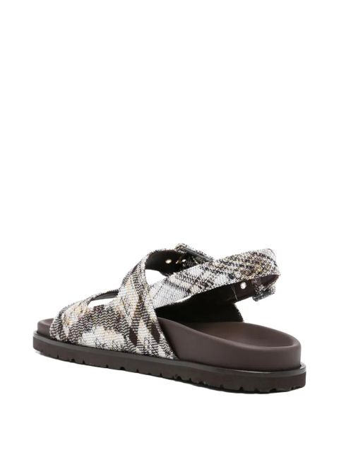 Missoni buckle strap sandal - Brown