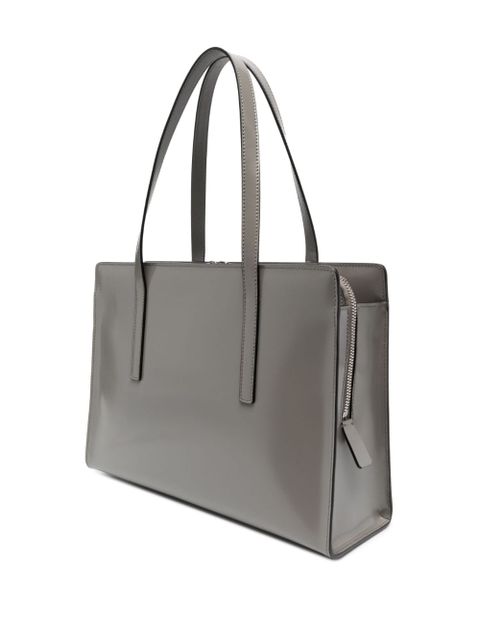 Prada large Re-Edition 1995 leather handbag - Grey