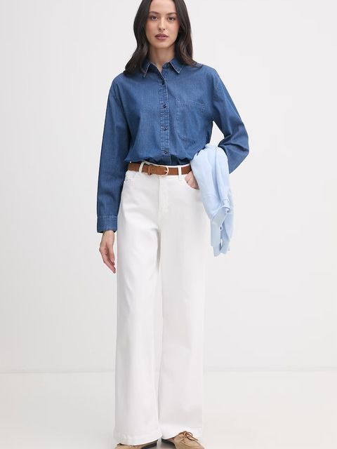 United Colors of Benetton koszula damska bawełniana - zdjęcie produktu nr 1