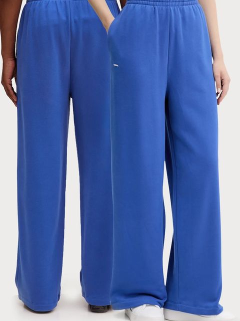 Pangaia spodnie dresowe bawełniane kolor niebieski z nadrukiem 10002080 - zdjęcie produktu nr 1