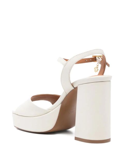 Maje Fralow platform block-heel sandals - White