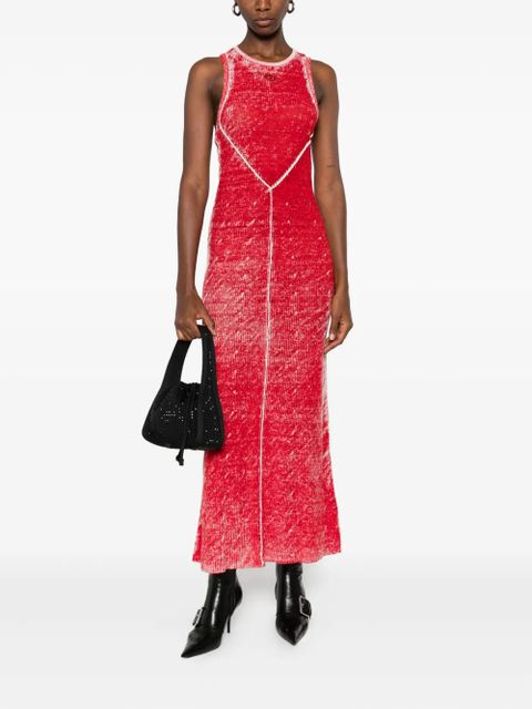 Diesel M-Rab ribbed sleeveless maxi dress - Red
