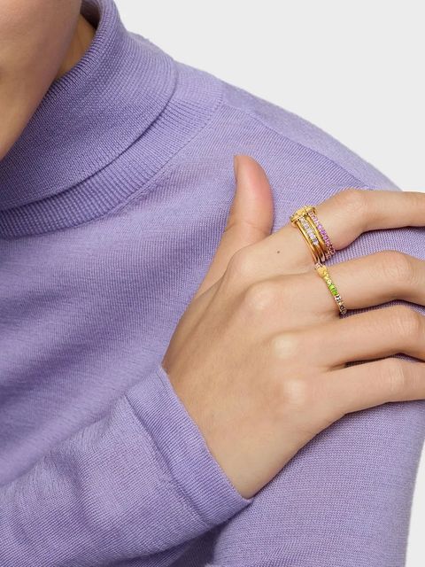 Tous pierścionek ze srebra pokrytego złotem