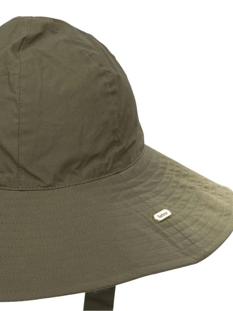 Barbour Kershope logo-plaque tie-fastening hat - Green