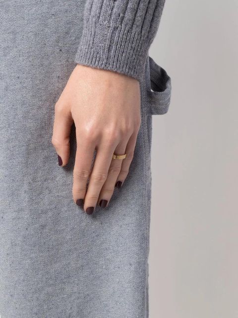 Maison Margiela numbers-motif band ring - Gold - zdjęcie produktu nr 2