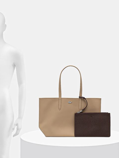 Lacoste torebka kolor beżowy NF2142AA