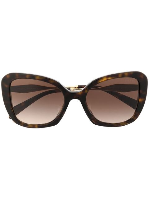 Miu Miu Eyewear rimless square-frame sunglasses - Brown - zdjęcie produktu nr 1