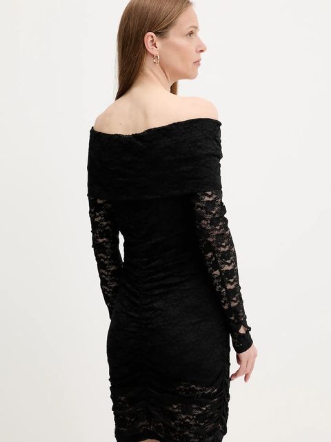 Answear.LAB sukienka kolor czarny mini dopasowana