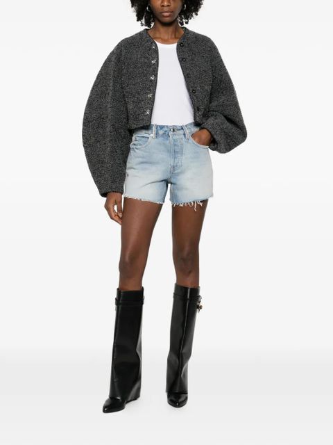 Alexander Wang frayed shorts - Blue - zdjęcie produktu nr 2