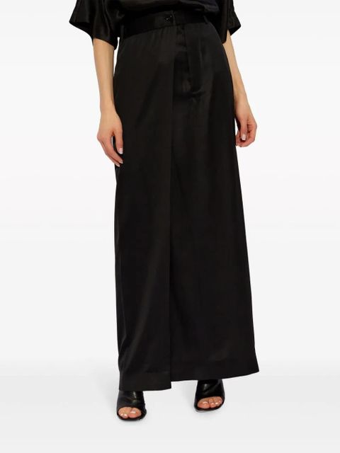 MM6 Maison Margiela satin maxi skirt - Black