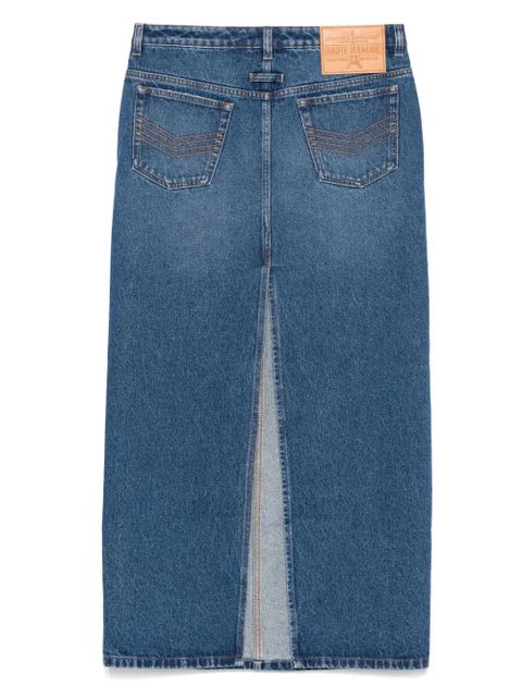 Jean Paul Gaultier asymmetric denim midi skirt - Blue - zdjęcie produktu nr 2