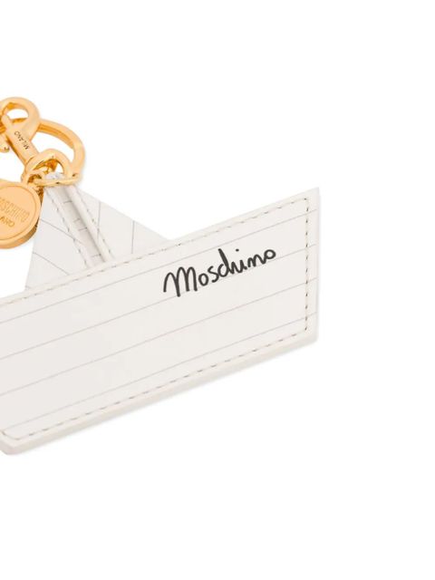 Moschino boat keyring - White