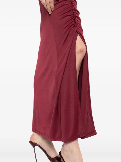 FARM Rio floral-embellished maxi skirt - Red