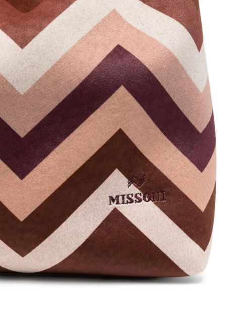 Missoni chevron-pattern shoulder bag - Red