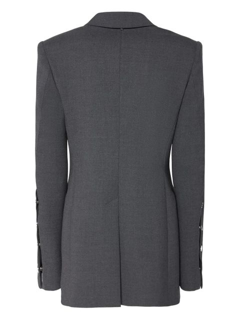 Sportmax button-cuff single-breasted blazer - Grey