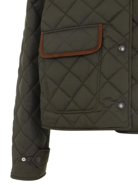 Miu Miu quilted bomber jacket - Green