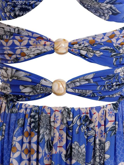 Agua By Agua Bendita Meeg Quilt maxi dress - Blue