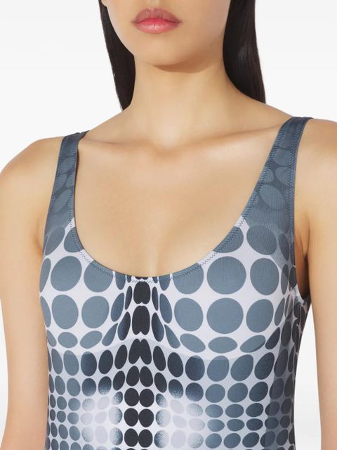 Jean Paul Gaultier printed-dots swimsuit - Grey - zdjęcie produktu nr 2