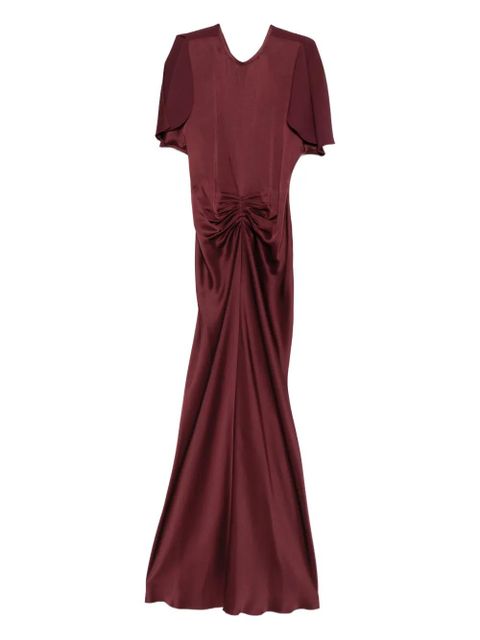 Victoria Beckham gathered waist floor length maxi dress - zdjęcie produktu nr 1