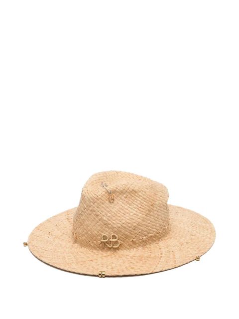 Ruslan Baginskiy chain strap fedora hat - Neutrals - zdjęcie produktu nr 1