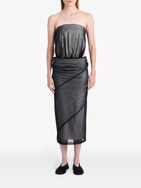 Proenza Schouler Gwen strapless cut-out dress - Black - zdjęcie produktu nr 2