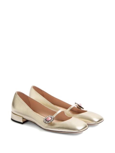 Valentino Garavani 20mm Mary Jane ballerina shoes - Gold