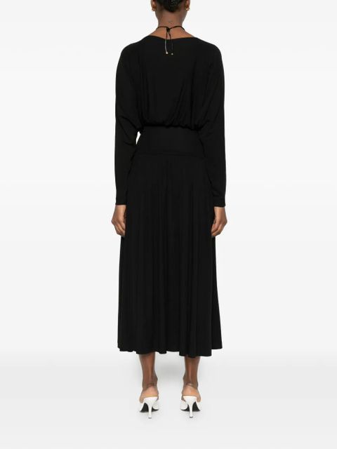 TOTEME boat-neck midi dress - Black