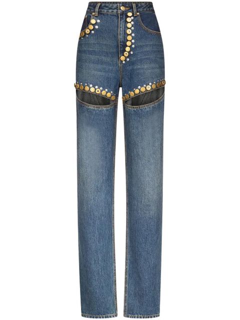 AREA crystal button jeans - Blue - zdjęcie produktu nr 1