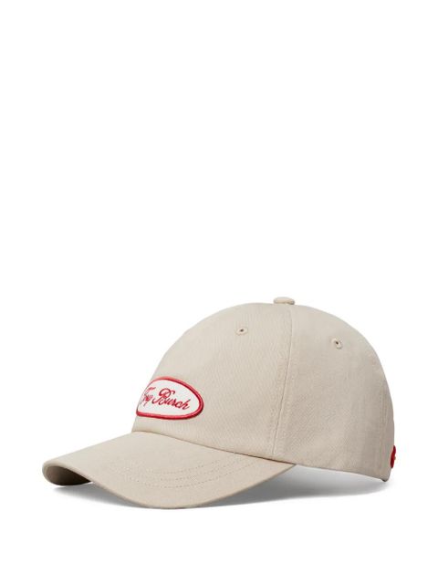 Tory Burch logo-patch baseball cap - Neutrals