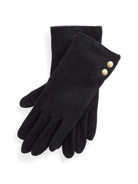 Lauren Ralph Lauren rękawiczki wełniane damskie kolor czarny 454833075 - zdjęcie produktu nr 1