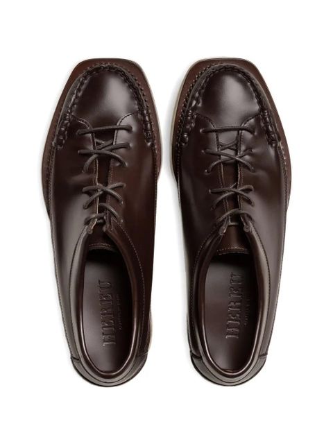 Hereu Priego lace-up squared loafers - Brown