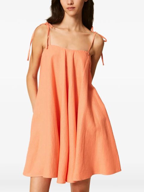 TWINSET tie straps dress - Orange - zdjęcie produktu nr 2