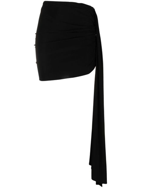 Magda Butrym draped asymmetric miniskirt - Black - zdjęcie produktu nr 1