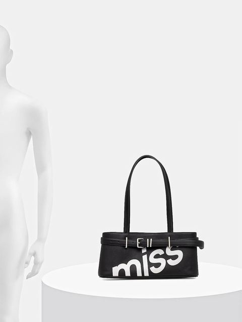 Miss Sixty torebka zamszowa kolor czarny 6S3GJ81600