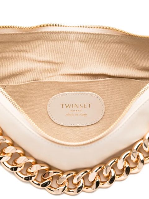 TWINSET chain-detailed shoulder bag - Neutrals