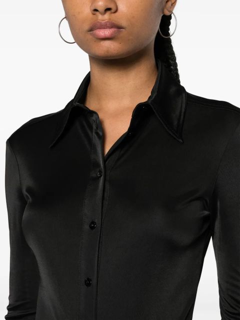 Sportmax long-sleeve buttoned shirt - Black
