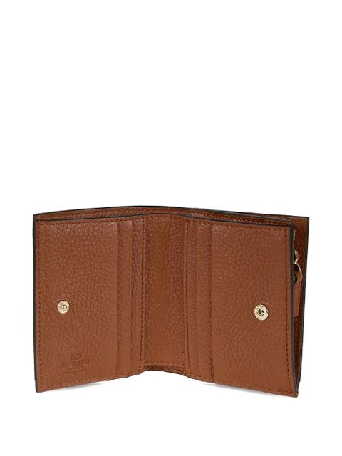 Valentino Garavani rockstud-embellished wallet - Brown