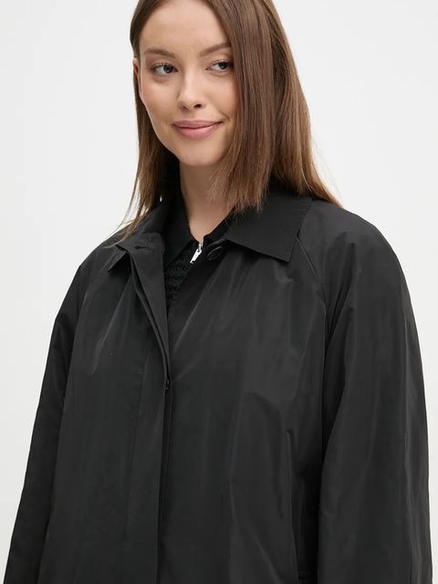 Sandro Ferrone płaszcz damski kolor czarny przejściowy oversize SFS15YBEALASKA